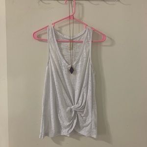 Altar’d state twist white tank top